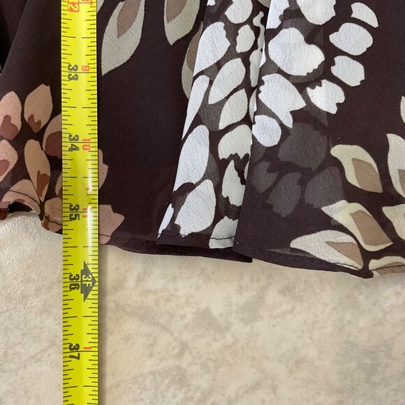 SL Fashions Layered Mini fairy Core Dress women’s Size 16 floral browns & lined - Picture 8 of 12